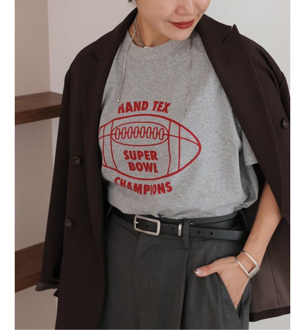 JOURNAL STANDARD「【HANDTEX/ハンドテックス】プリントロゴT」|Tシャツ・カットソー|グレー