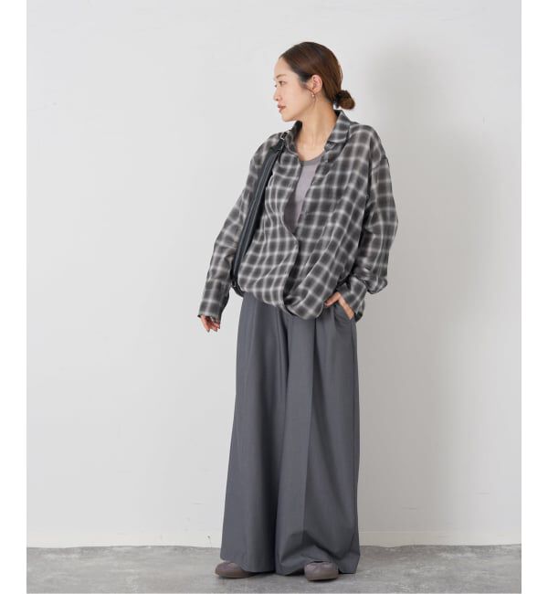 JOURNAL STANDARD「ウールミックスボイルチェックシャツ」|シャツ・ブラウス|