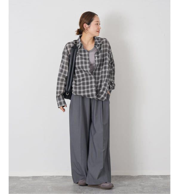 JOURNAL STANDARD「ウールミックスボイルチェックシャツ」|シャツ・ブラウス|