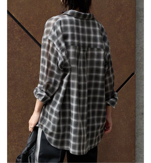 JOURNAL STANDARD「ウールミックスボイルチェックシャツ」|シャツ・ブラウス|