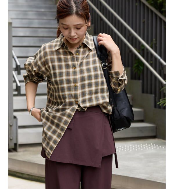 JOURNAL STANDARD「ウールミックスボイルチェックシャツ」|シャツ・ブラウス|