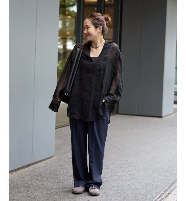 JOURNAL STANDARD「ウーリッシュツイルスリットパンツ」|スラックス|