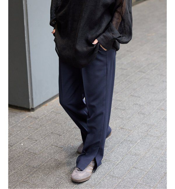 JOURNAL STANDARD「ウーリッシュツイルスリットパンツ」|スラックス|
