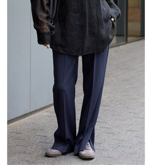 JOURNAL STANDARD「ウーリッシュツイルスリットパンツ」|スラックス|