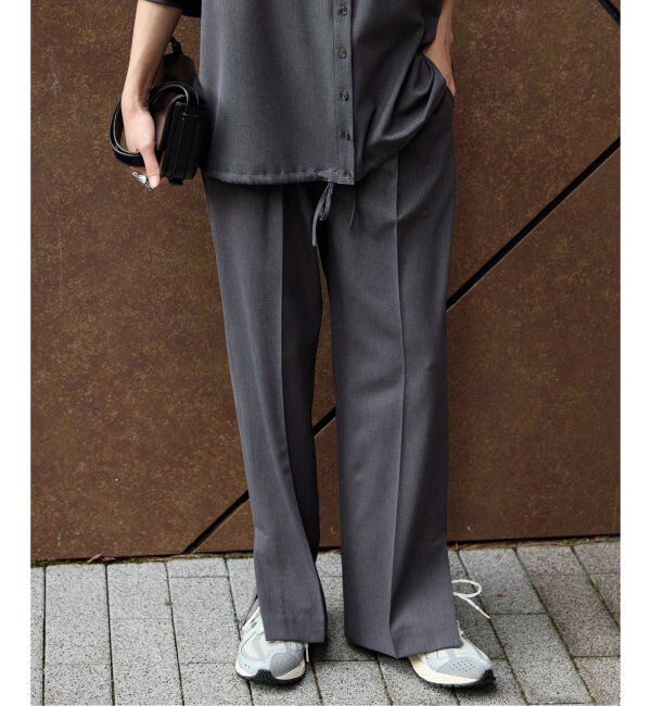 JOURNAL STANDARD「ウーリッシュツイルスリットパンツ」|スラックス|