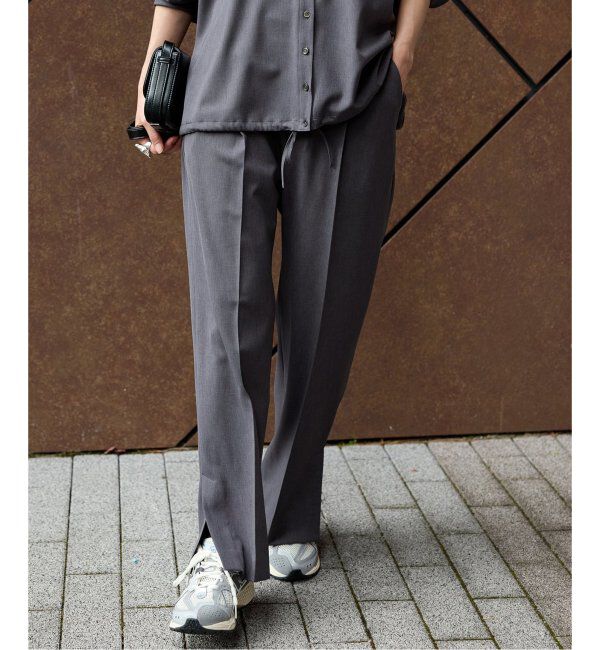 JOURNAL STANDARD「ウーリッシュツイルスリットパンツ」|スラックス|