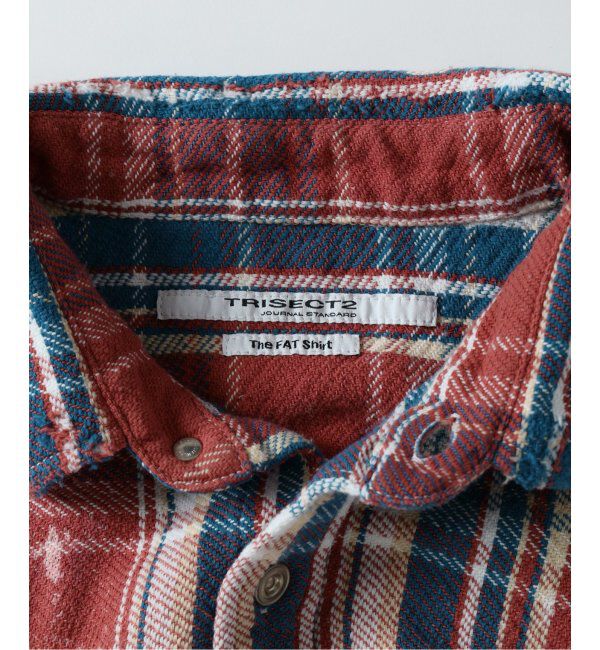 JOURNAL STANDARD「TRISECT2 / ネル ファット クラッシュ チェック シャツ」|シャツ・ブラウス|
