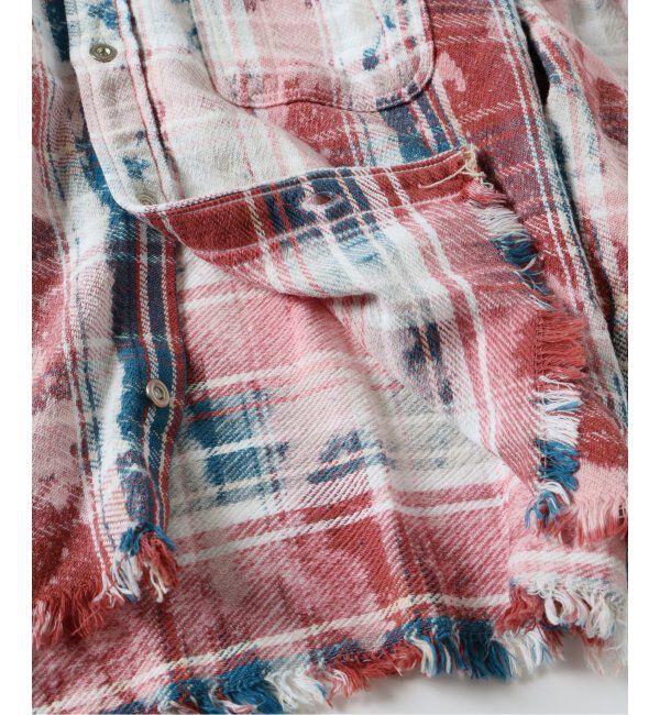 JOURNAL STANDARD「TRISECT2 / ネル ファット クラッシュ チェック シャツ」|シャツ・ブラウス|