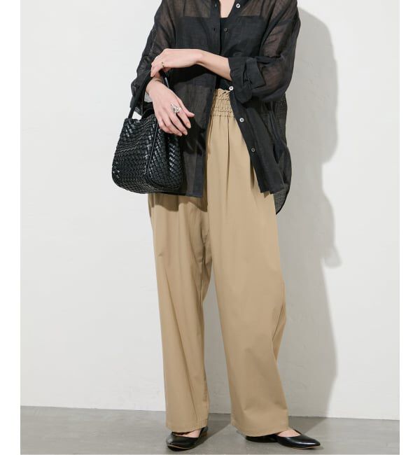 JOURNAL STANDARD「《追加5》【撥水/接触冷感/洗える/UVカット】リネンナイロンストレッチワイドパンツ」|その他|