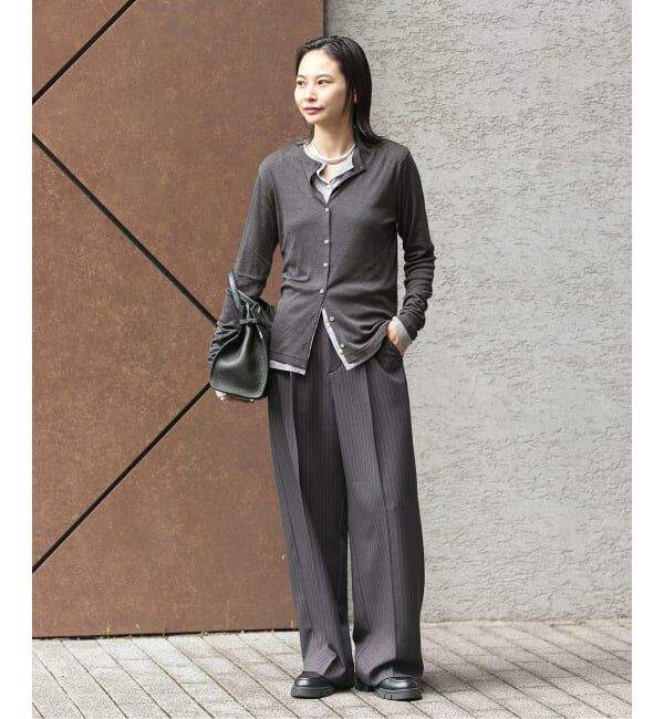 JOURNAL STANDARD「ウールMIX シアークルーネックカーディガン」|カーディガン|