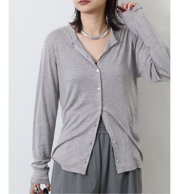 JOURNAL STANDARD「ウールMIX シアークルーネックカーディガン」|カーディガン|