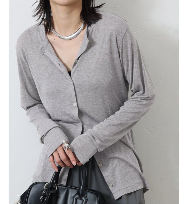 JOURNAL STANDARD「ウールMIX シアークルーネックカーディガン」|カーディガン|