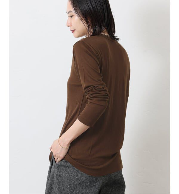 JOURNAL STANDARD「ウールMIX シアークルーネックカーディガン」|カーディガン|