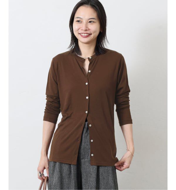 JOURNAL STANDARD「ウールMIX シアークルーネックカーディガン」|カーディガン|