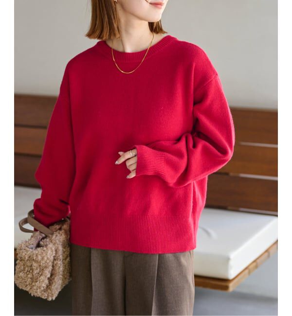 JOURNAL STANDARD relume「ウールカシミヤ2WAYクルーネックカーディガン」|カーディガン|レッド