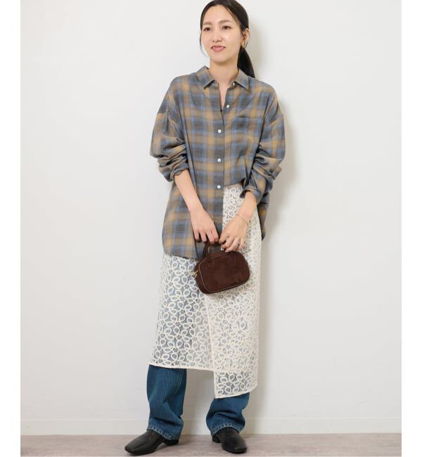 JOURNAL STANDARD relume「オーガニックコットンミックスオンブレツイルシャツ」|シャツ・ブラウス|