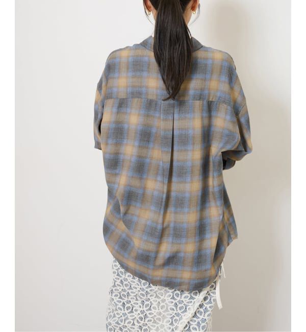 JOURNAL STANDARD relume「オーガニックコットンミックスオンブレツイルシャツ」|シャツ・ブラウス|