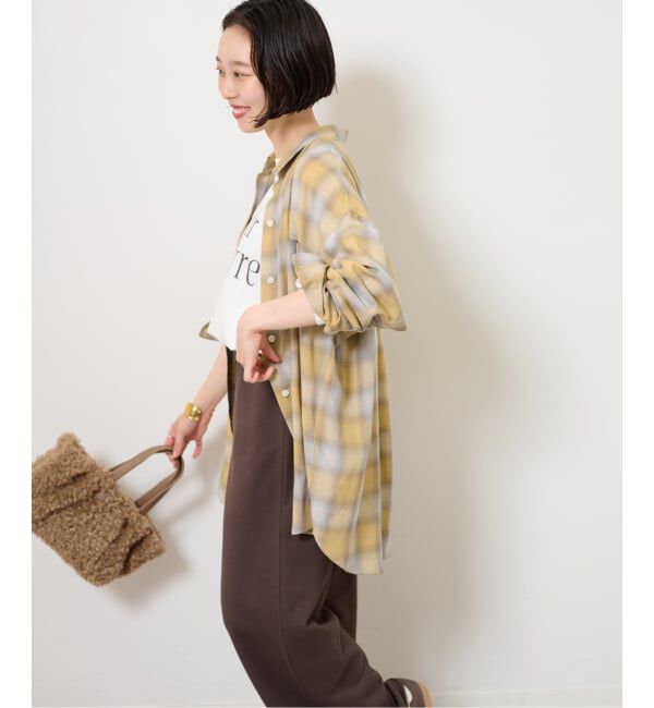 JOURNAL STANDARD relume「オーガニックコットンミックスオンブレツイルシャツ」|シャツ・ブラウス|