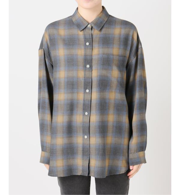 JOURNAL STANDARD relume「オーガニックコットンミックスオンブレツイルシャツ」|シャツ・ブラウス|