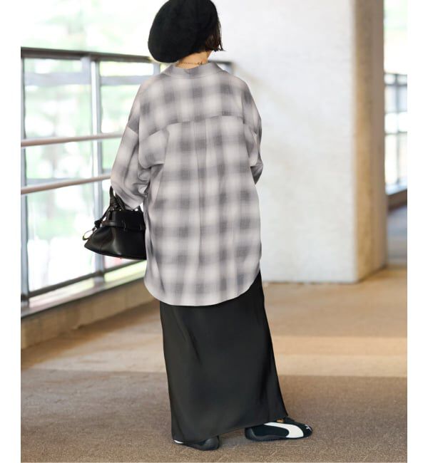 JOURNAL STANDARD relume「オーガニックコットンミックスオンブレツイルシャツ」|シャツ・ブラウス|