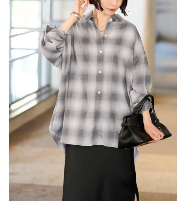 JOURNAL STANDARD relume「オーガニックコットンミックスオンブレツイルシャツ」|シャツ・ブラウス|