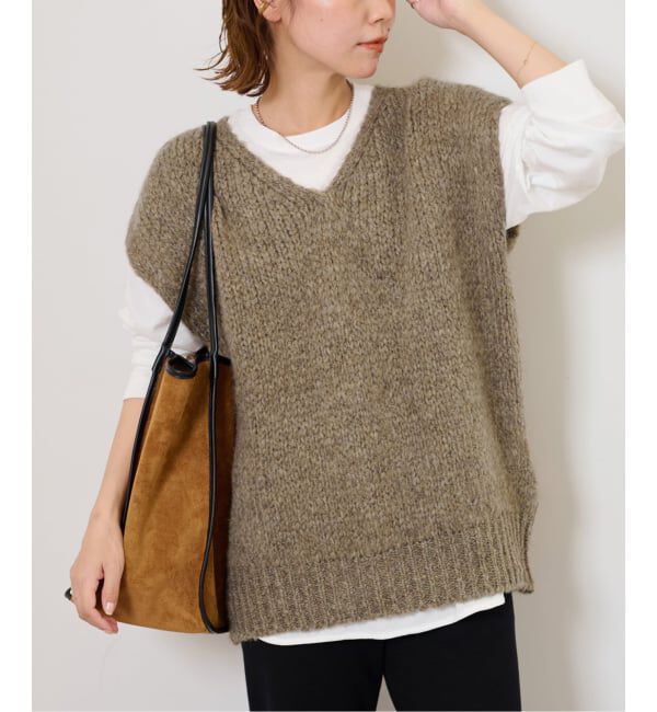 JOURNAL STANDARD relume「【TRICOTS JEAN MARC/トリコ・ジャンマルク】V/N VEST：ニットベスト」|ベスト・ジレ|ブラウン