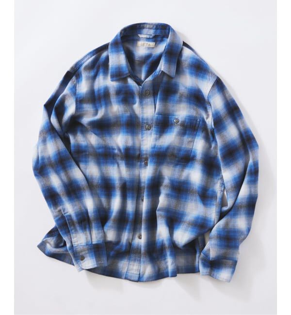 JOURNAL STANDARD relume「カラー オンブレ チェックシャツ」|シャツ・ブラウス|ブルー