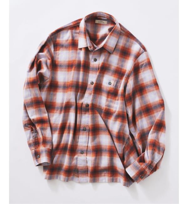 JOURNAL STANDARD relume「カラー オンブレ チェックシャツ」|シャツ・ブラウス|オレンジ