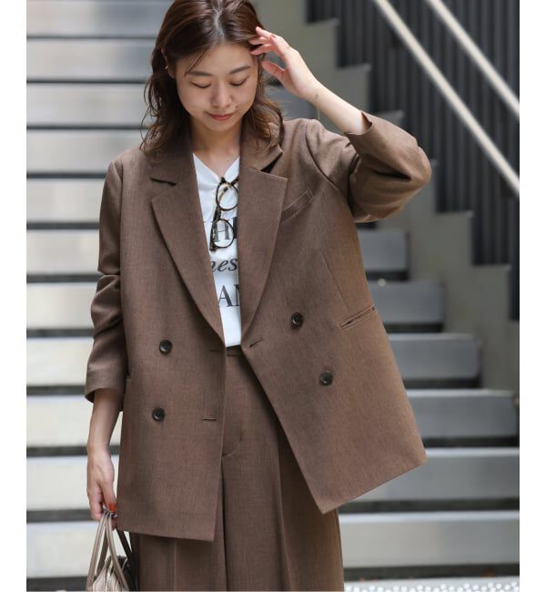 JOURNAL STANDARD relume「《追加2》ツイーディーツイルテーラードダブルジャケット」|テーラードジャケット|