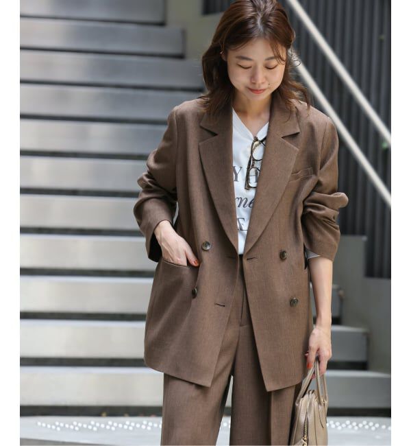 JOURNAL STANDARD relume「《追加2》ツイーディーツイルテーラードダブルジャケット」|テーラードジャケット|