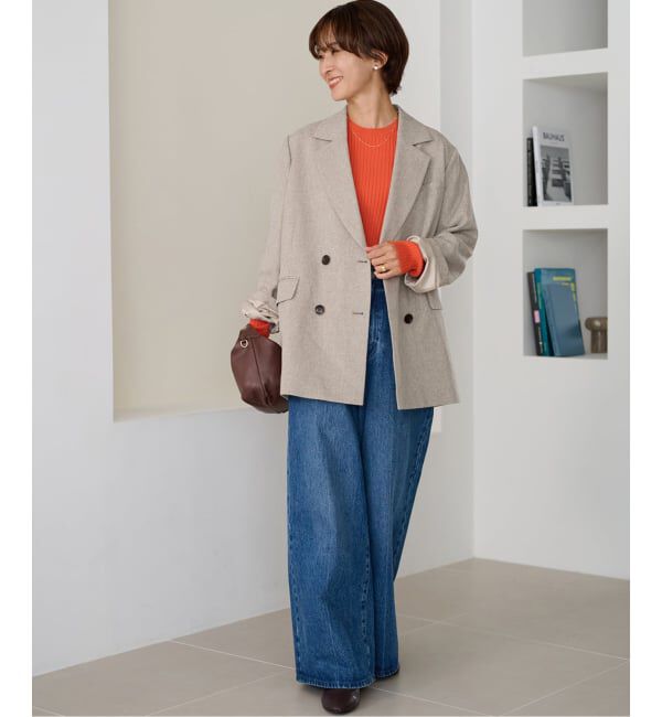 JOURNAL STANDARD relume「《追加2》ツイーディーツイルテーラードダブルジャケット」|テーラードジャケット|