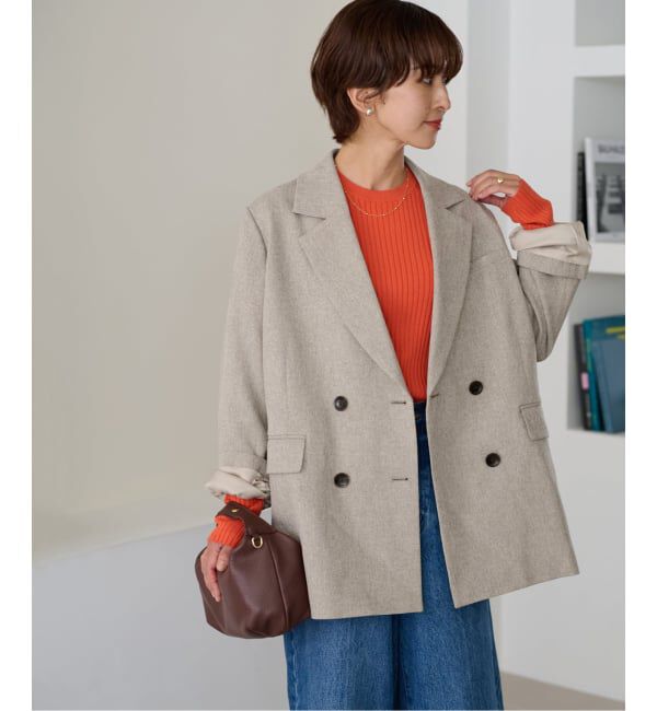 JOURNAL STANDARD relume「《追加2》ツイーディーツイルテーラードダブルジャケット」|テーラードジャケット|