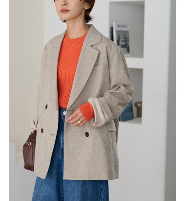 JOURNAL STANDARD relume「《追加2》ツイーディーツイルテーラードダブルジャケット」|テーラードジャケット|