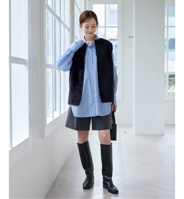 JOURNAL STANDARD「《WEB限定追加3》ダブルフェイスフェザークルーネックベスト」|ベスト・ジレ|