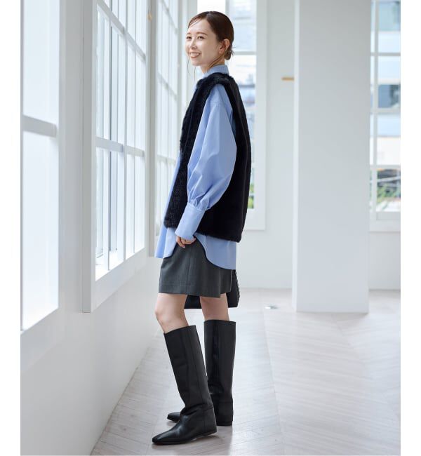 JOURNAL STANDARD「《WEB限定追加3》ダブルフェイスフェザークルーネックベスト」|ベスト・ジレ|