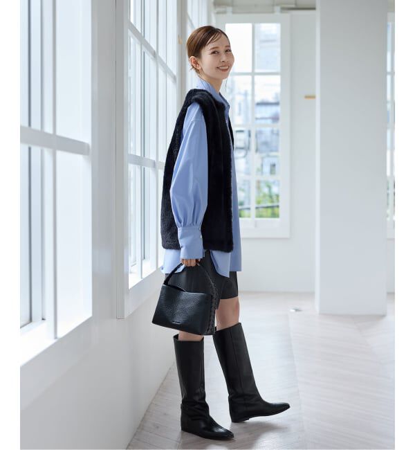 JOURNAL STANDARD「《WEB限定追加3》ダブルフェイスフェザークルーネックベスト」|ベスト・ジレ|