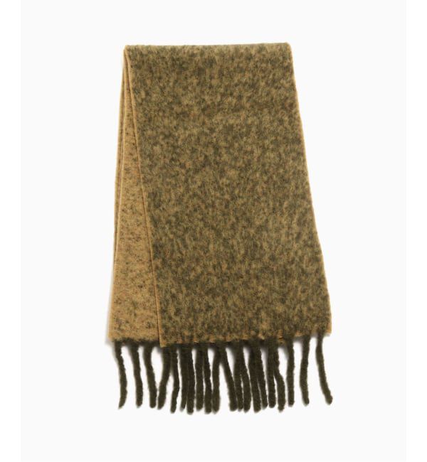 JOURNAL STANDARD「THE INOUE BROTHERS / ザ イノウエブラザーズ Two Colour Woolly Scarf」|マフラー|イエロー
