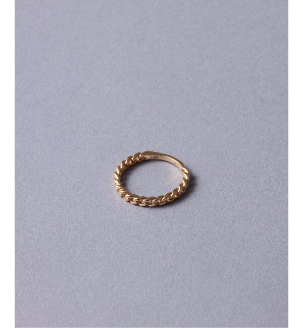 Lilas by Spick&Span「チェーンピンキーリング K10」|リング|