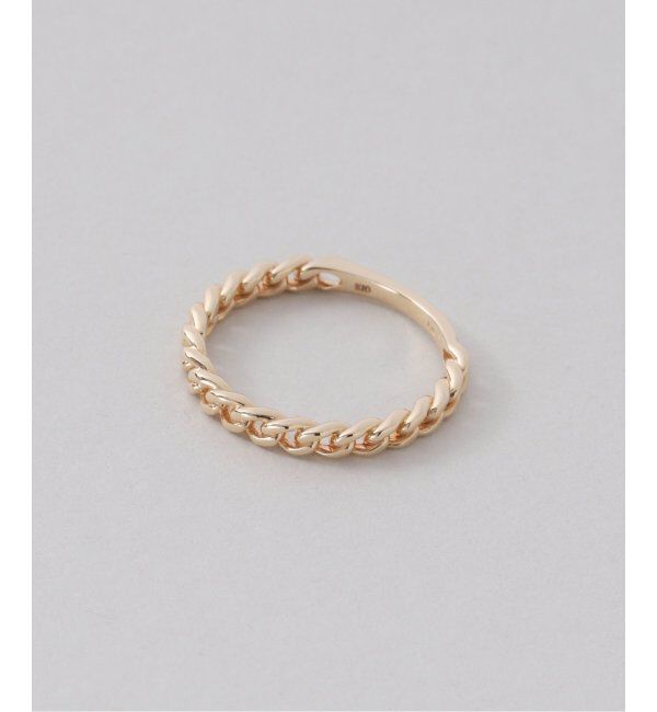 Lilas by Spick&Span「チェーンピンキーリング K10」|リング|