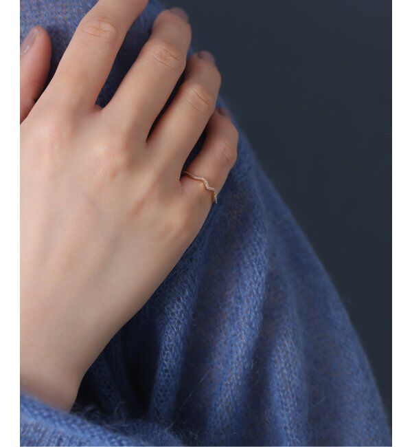 Lilas by Spick&Span「ビーチミルダイヤピンキーリング K10」|リング|