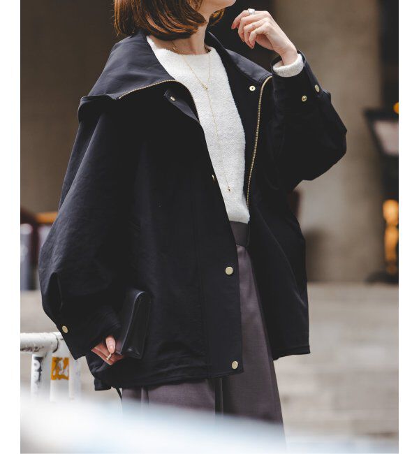 NOBLE「ハイツイストダブルクロスフーディブルゾン」|その他|