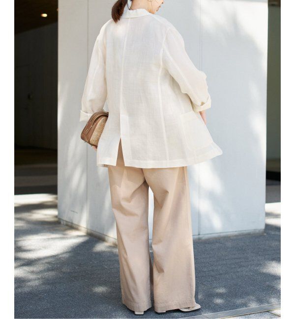 Spick and Span「ラミーミックスシアージャケット」|テーラードジャケット|