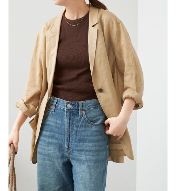 Spick and Span「ラミーミックスシアージャケット」|テーラードジャケット|