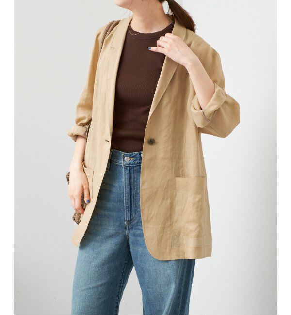 Spick and Span「ラミーミックスシアージャケット」|テーラードジャケット|