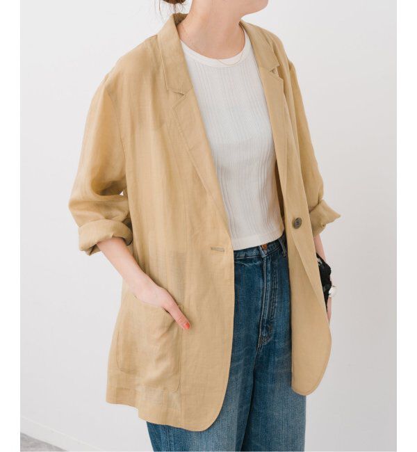 Spick and Span「ラミーミックスシアージャケット」|テーラードジャケット|