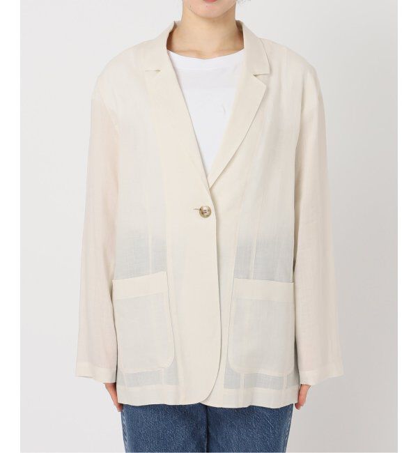 Spick and Span「ラミーミックスシアージャケット」|テーラードジャケット|