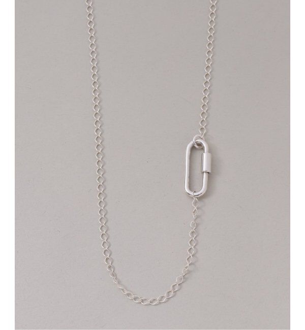 Spick and Span「【SAMH by LILAS】カラビナシースルーチェーンネックレス SV」|ネックレス|