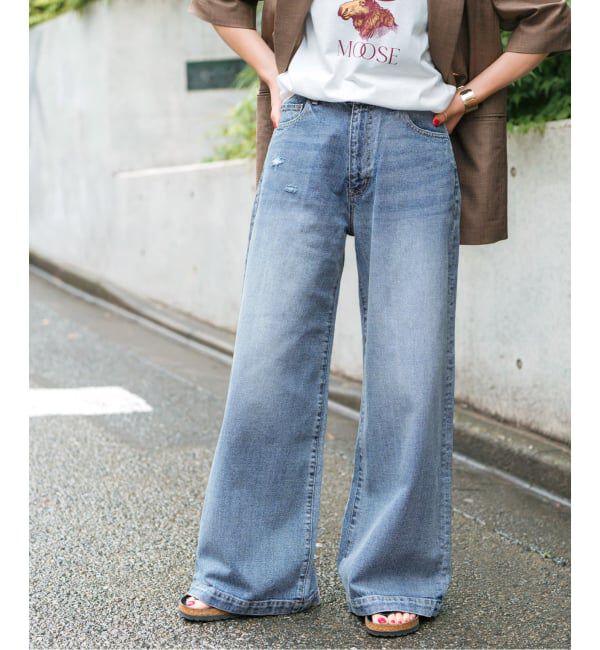 Spick and Span「《追加2》5 1/2 BAGGY DENIM」|デニム|