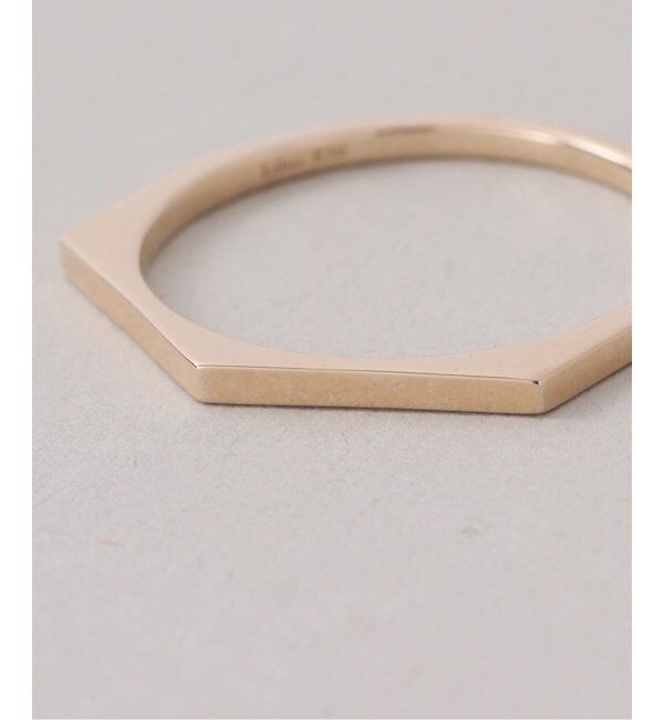 Lilas by Spick&Span「arrow ラインリングK10」|リング|