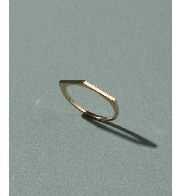 Lilas by Spick&Span「arrow ラインリングK10」|リング|